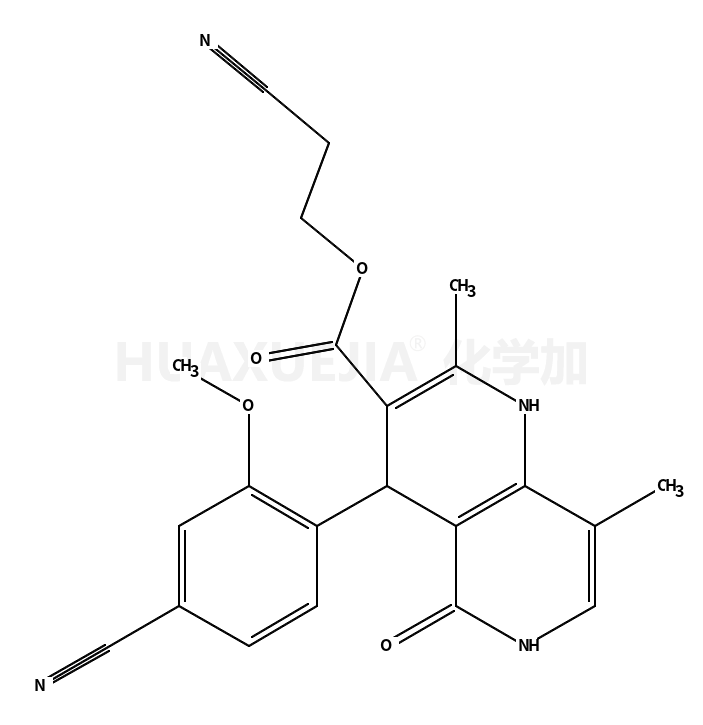 2-cyanoethyl 4-(4-cyano-2-methoxyphenyl)-2,8-dimethyl-5-oxo-1,4,5,6-tetrahydro-1,6-naphthyridine-3-carboxylate