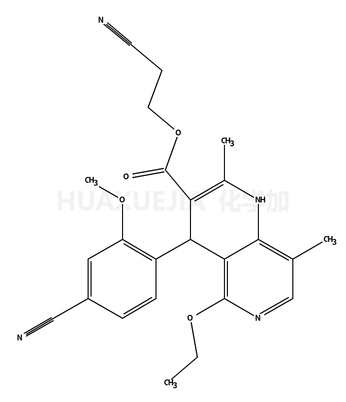 2-cyanoethyl 4-(4-cyano-2-methoxyphenyl)-5-ethoxy-2,8-dimethyl-1,4-dihydro-1,6-naphthyridine-3-carboxylate