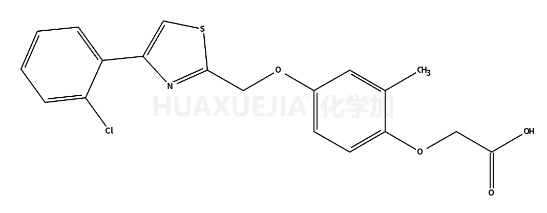 2-[4-[[4-(2-氯苯基)-2-噻唑基]甲氧基]-2-甲基苯氧基]-乙酸