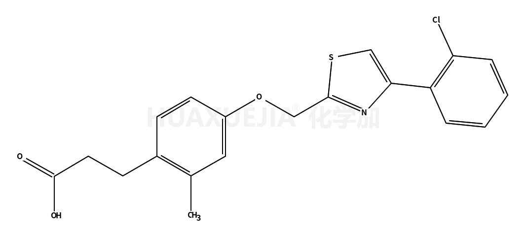 4-[[4-(2-氯苯基)-2-噻唑基]甲氧基]-2-甲基苯丙酸