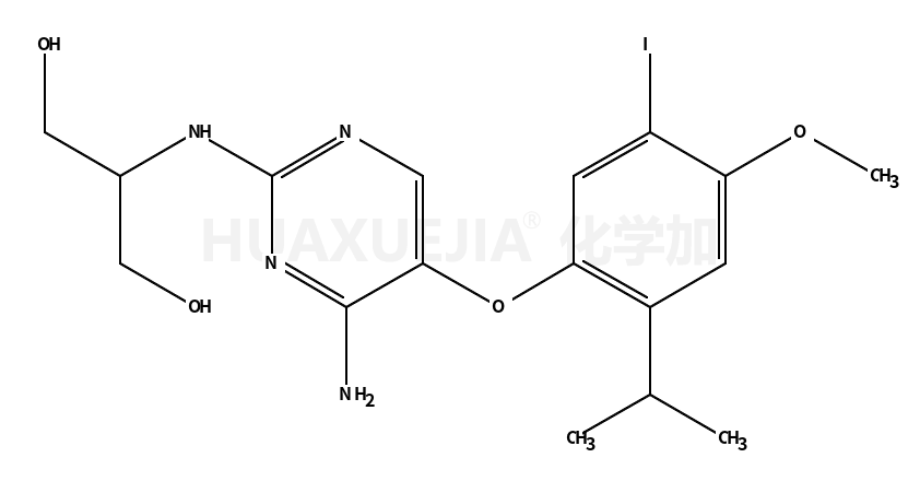 2-{[4-Amino-5-(5-iodo-2-isopropyl-4-methoxyphenoxy)-2-pyrimidinyl ]amino}-1,3-propanediol