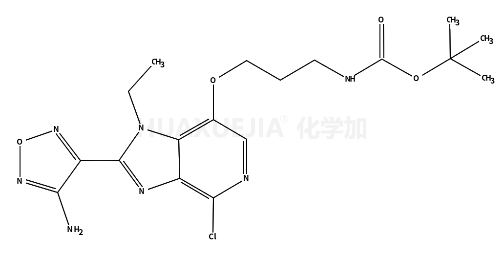 3-(2-(4-氨基-1,2,5-噁二唑-3-基)-4-氯-1-乙基-1H-咪唑并[4,5-c]吡啶-7-基氧基)丙基氨基甲酸叔丁酯