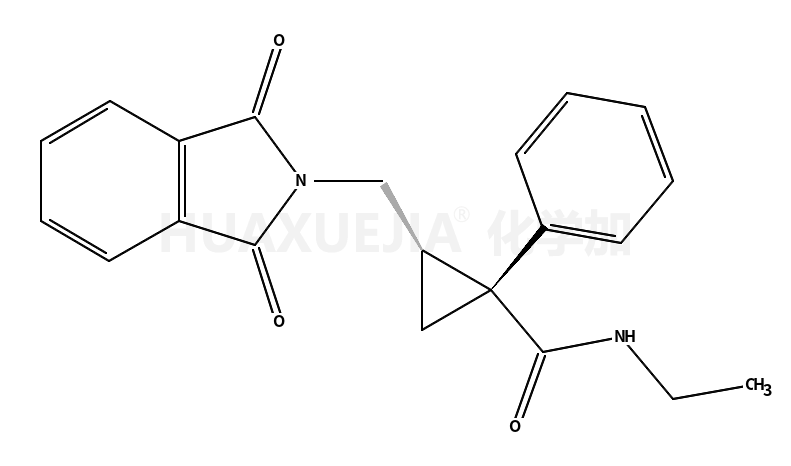 环丙甲酰胺,2-[(1,3-二氢-1,3-二羰基-2H-异吲哚-2-基)甲基]-N-乙基-1-苯基-,顺-