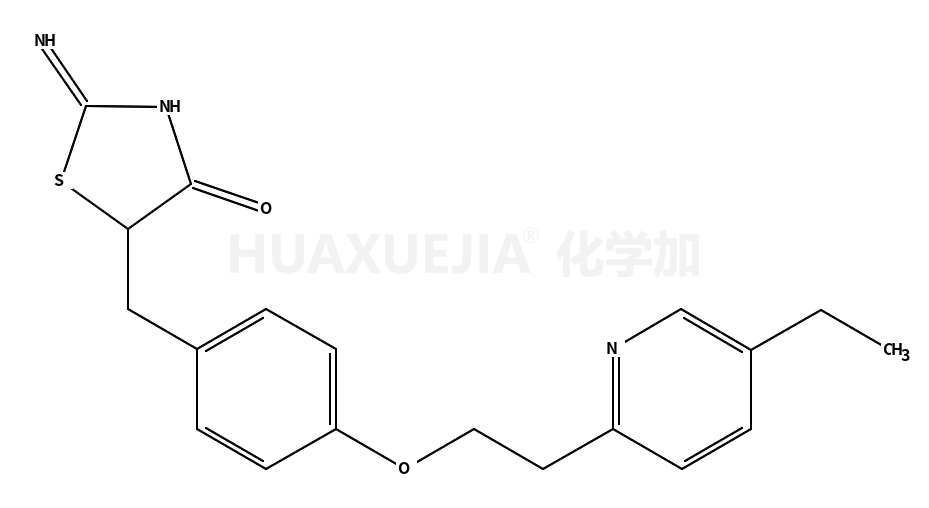 5-{4-[2-(5-乙基-2-吡啶基)-乙氧基]-苄基}-2-亚氨基-4-噻唑烷酮