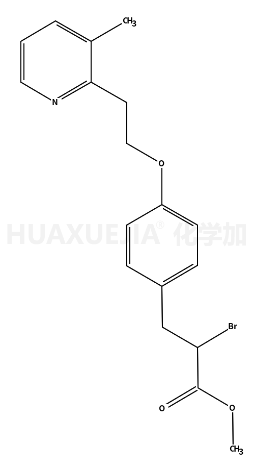 Methyl 2-Bromo-3-(4-(2-(3-methylpyridin-2-yl)ethoxy)phenyl)propanoate