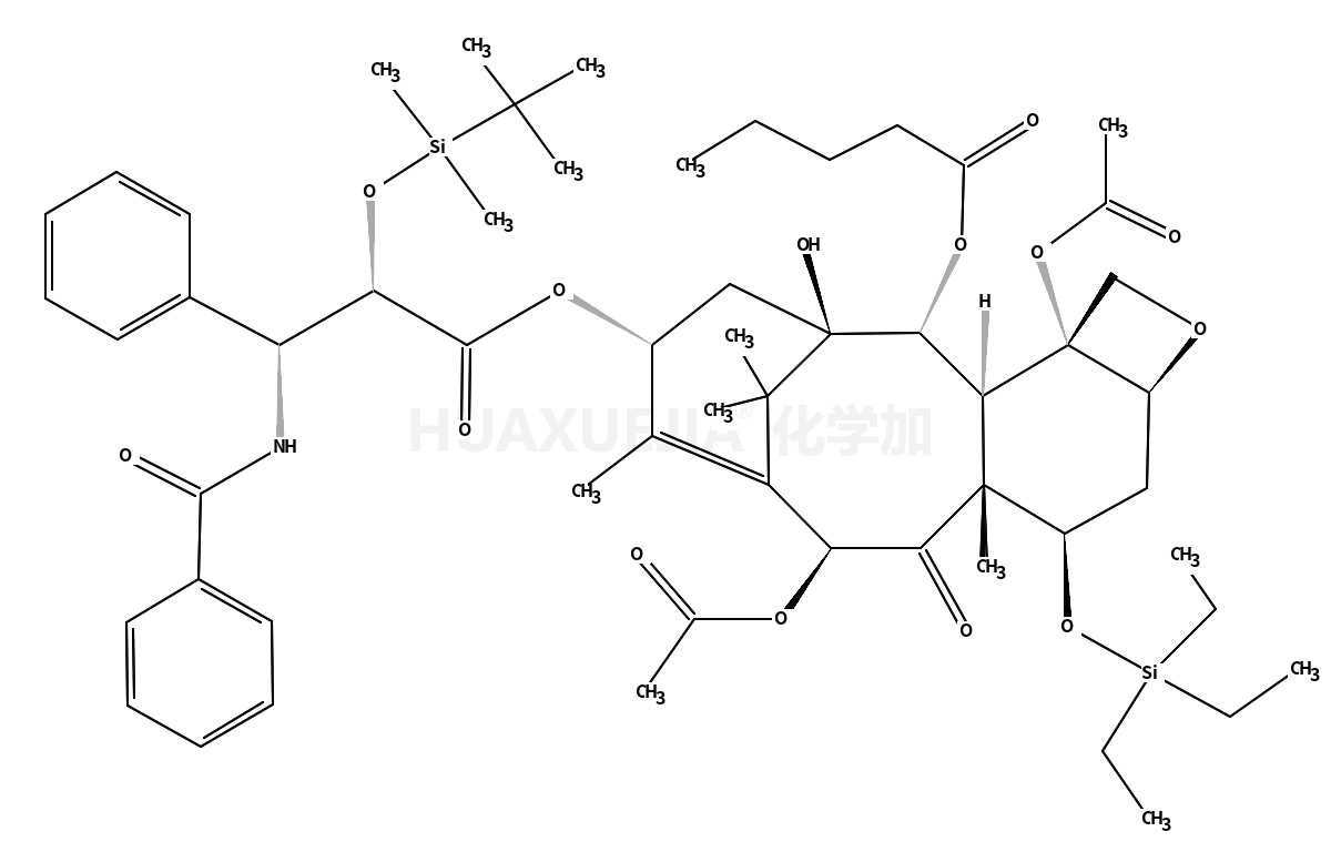 7-O-(Triethylsilyl)-2’-O-tert-butyl(dimethyl)silyl 2-Debenzoyl Paclitaxel 2-Pentanoate