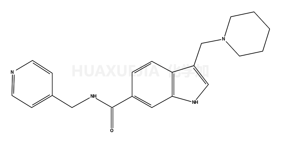 3-(piperidin-1-ylmethyl)-N-(pyridin-4-ylmethyl)-1H-indole-6-carboxamide