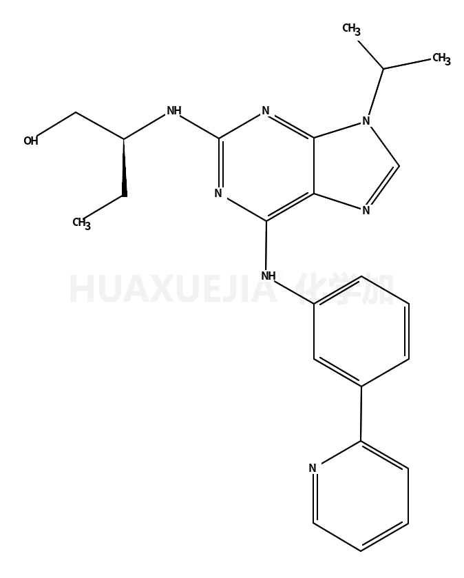 (R)-2-((9-Isopropyl-6-((3-(pyridin-2-yl)phenyl)amino)-9H-purin-2-yl)amino)butan-1-ol