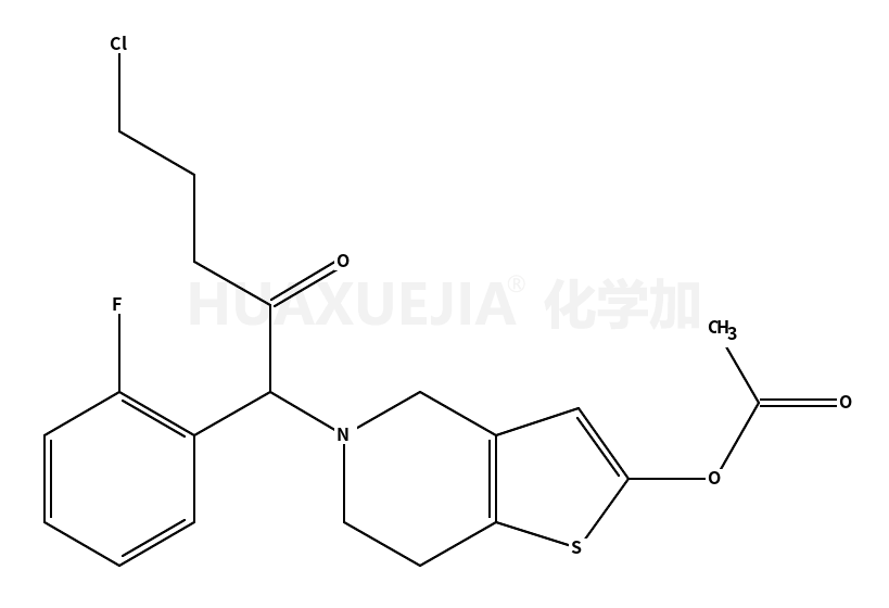 [5-[5-chloro-1-(2-fluorophenyl)-2-oxopentyl]-6,7-dihydro-4H-thieno[3,2-c]pyridin-2-yl] acetate