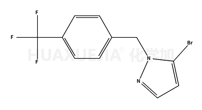 5-bromo-1-[[4-(trifluoromethyl)phenyl]methyl]pyrazole