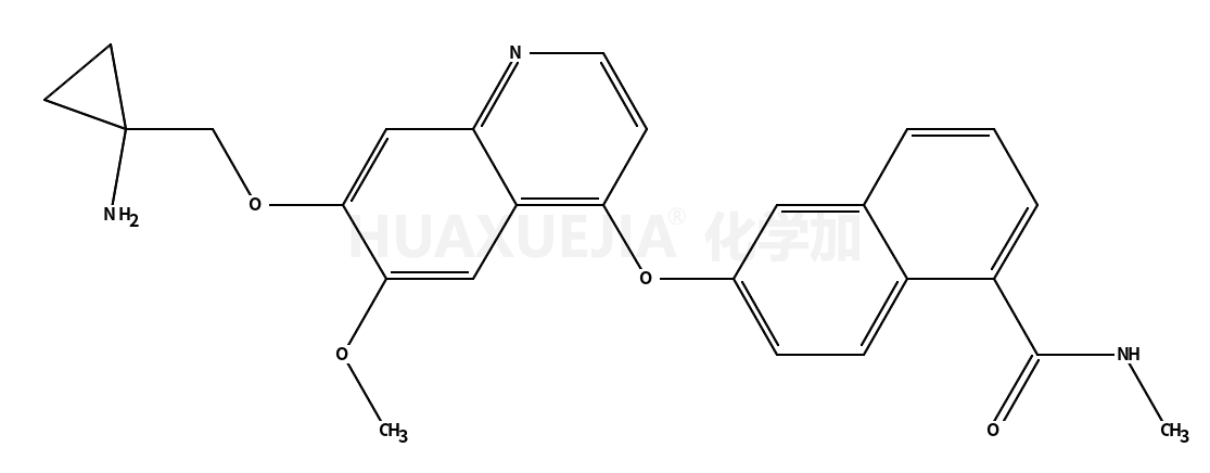 6-[7-[(1-aminocyclopropyl)methoxy]-6-methoxyquinolin-4-yl]oxy-N-methylnaphthalene-1-carboxamide
