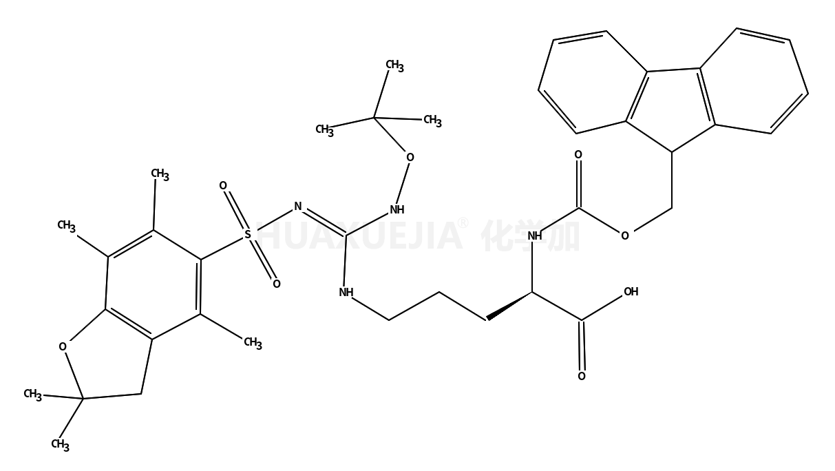 (S)-Fmoc-2-氨基-5-[(N'-Pbf-N''-叔丁氧基)-胍基]-戊酸