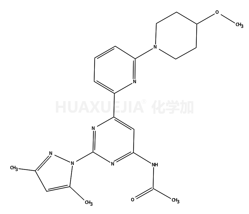 N-[2-(3,5-二甲基-1H-吡唑-1-基)-6-[6-(4-甲氧基-1-哌啶基)-2-吡啶]-4-嘧啶]乙酰胺