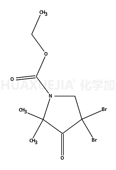 1-吡咯烷羧酸,  4,4-二溴-2,2-二甲基-3-羰基-,  乙基酯