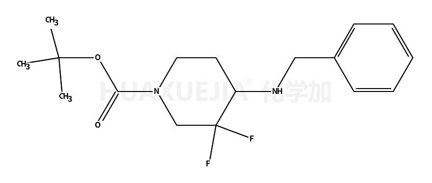 tert-butyl 4-(benzylamino)-3,3-difluoropiperidine-1-carboxylate