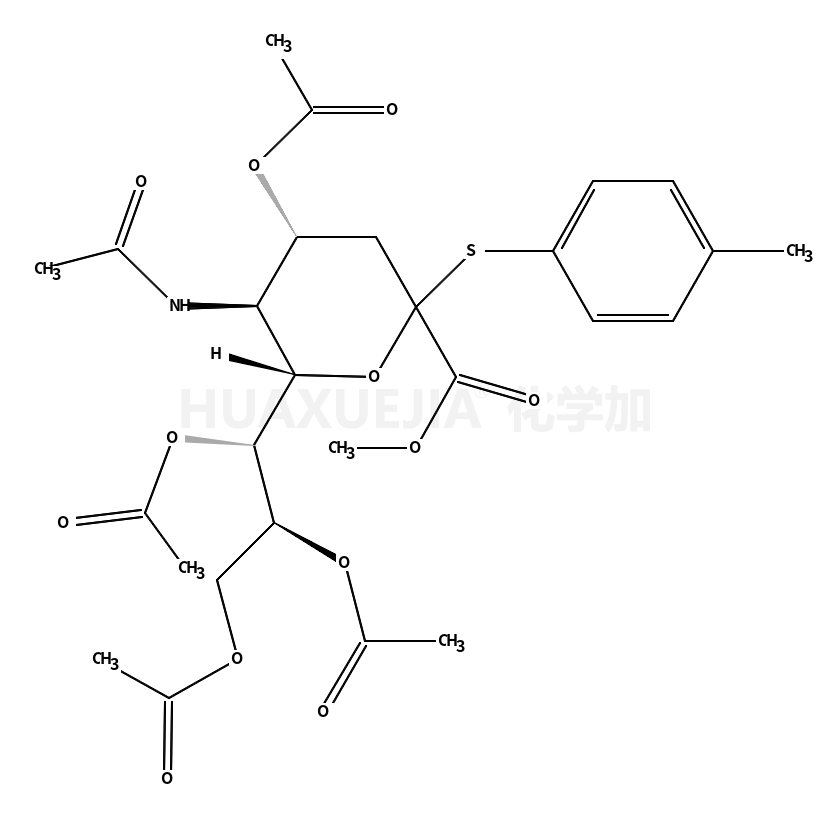 Neuraminic acid,N-acetyl-2-S-(4-methylphenyl)-2-thio-,menthyl ester, 4,7,8,9-tetraacetate