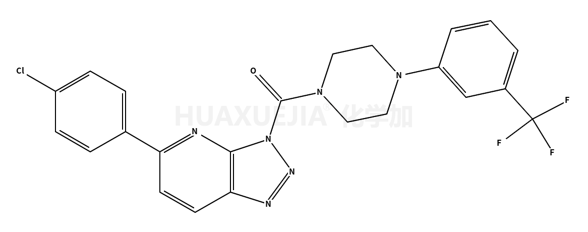 (5-(4-Chlorophenyl)-3H-[1,2,3]triazolo[4,5-b]pyridin-3-yl)(4-(3-(trifluoromethyl)phenyl)piperazin-1-yl)methanone