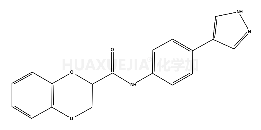 N-[4-(1H-pyrazol-4-yl)phenyl]-2,3-dihydro-1,4-benzodioxine-3-carboxamide