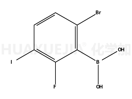 6-溴-2-氟-3-碘苯硼酸