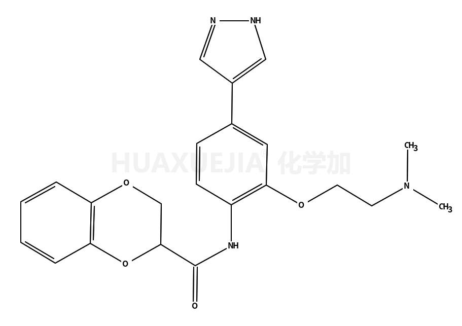 N-[2-[2-(二甲基氨基)乙氧基]-4-(1H-吡唑-4-基)苯基]-2,3-二氢-1,4-苯并二恶烷-2-甲酰胺