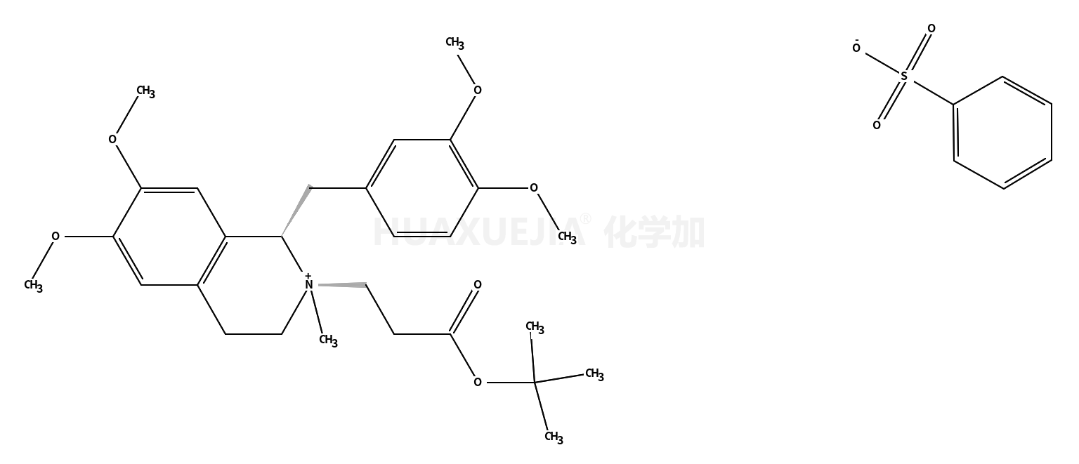 (1R,2R)-1-[(3,4-二甲氧基苯基)甲基]-2-[3-(叔丁氧基)-3-氧代丙基]-1,2,3,4-四氢-6,7-二甲氧基-2-甲基异喹啉苯磺酸盐