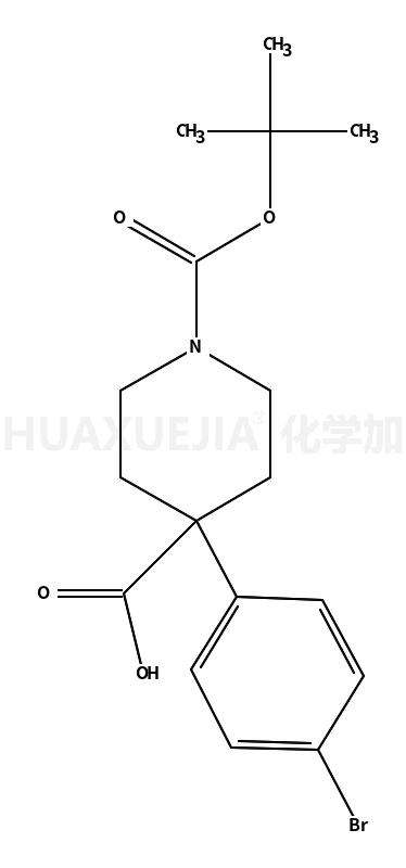 4-(4-溴苯基)-1-叔丁氧基羰基-哌啶-4-羧酸