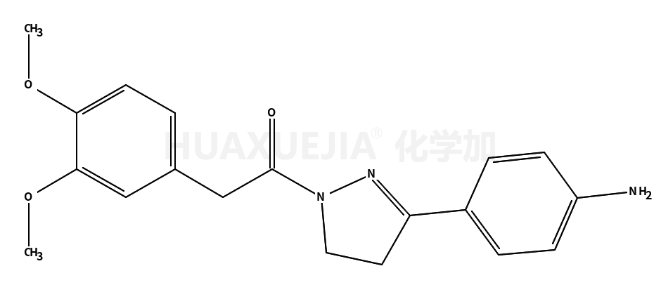 1-(3-(4-氨基苯基)-4,5-二氢-1H-吡唑-1-基)-2-(3,4-二甲氧基苯基)乙酮