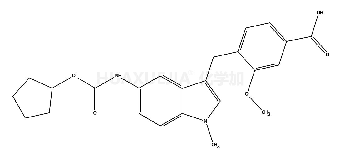 4-(5-环戊酰基氨基-1-甲基吲哚-3-基甲基)-3-甲氧基苯甲酸