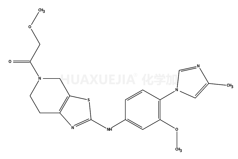 2-methoxy-1-[2-[3-methoxy-4-(4-methylimidazol-1-yl)anilino]-6,7-dihydro-4H-[1,3]thiazolo[5,4-c]pyridin-5-yl]ethanone