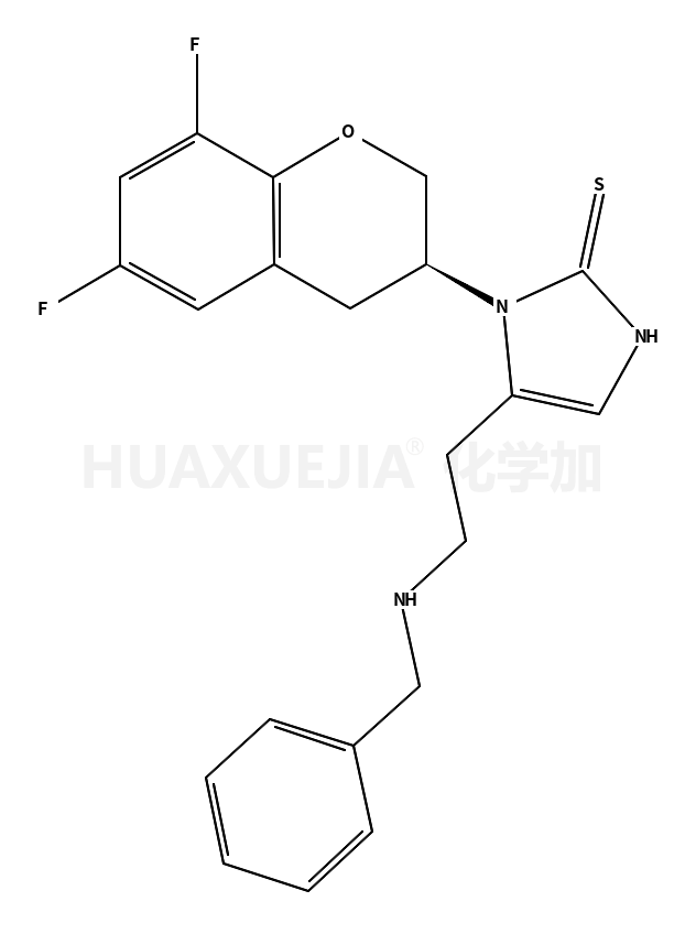 4-[2-(benzylamino)ethyl]-3-[(3R)-6,8-difluoro-3,4-dihydro-2H-chromen-3-yl]-1H-imidazole-2-thione