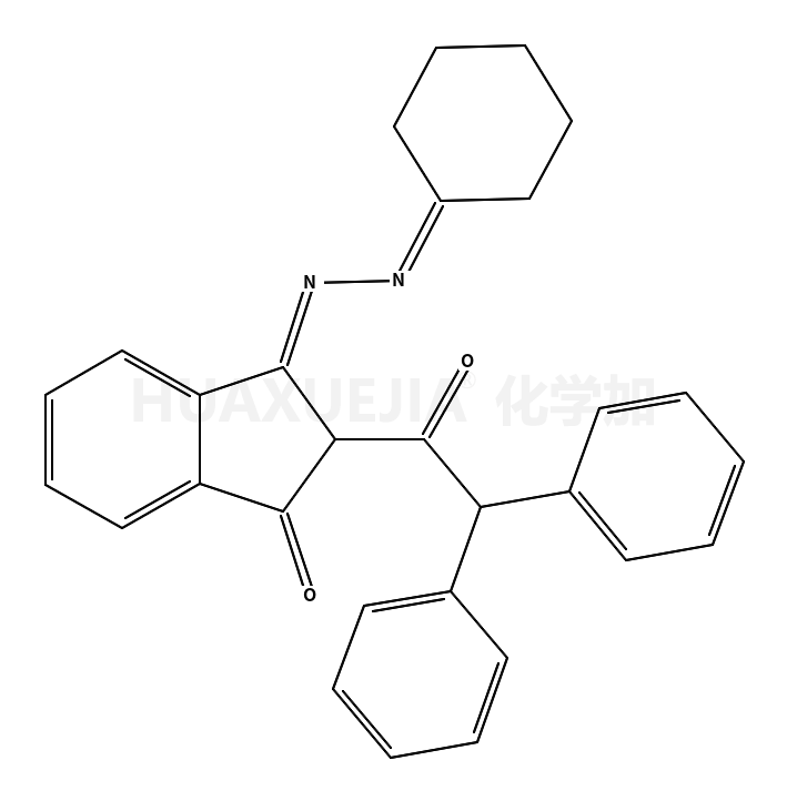2-二苯基乙酰基-3-(环己基-腙基)茚满-1-酮