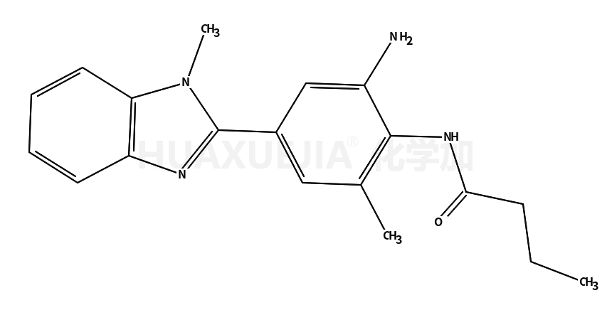 N-[2-amino-6-methyl-4-(1-methylbenzimidazol-2-yl)phenyl]butanamide