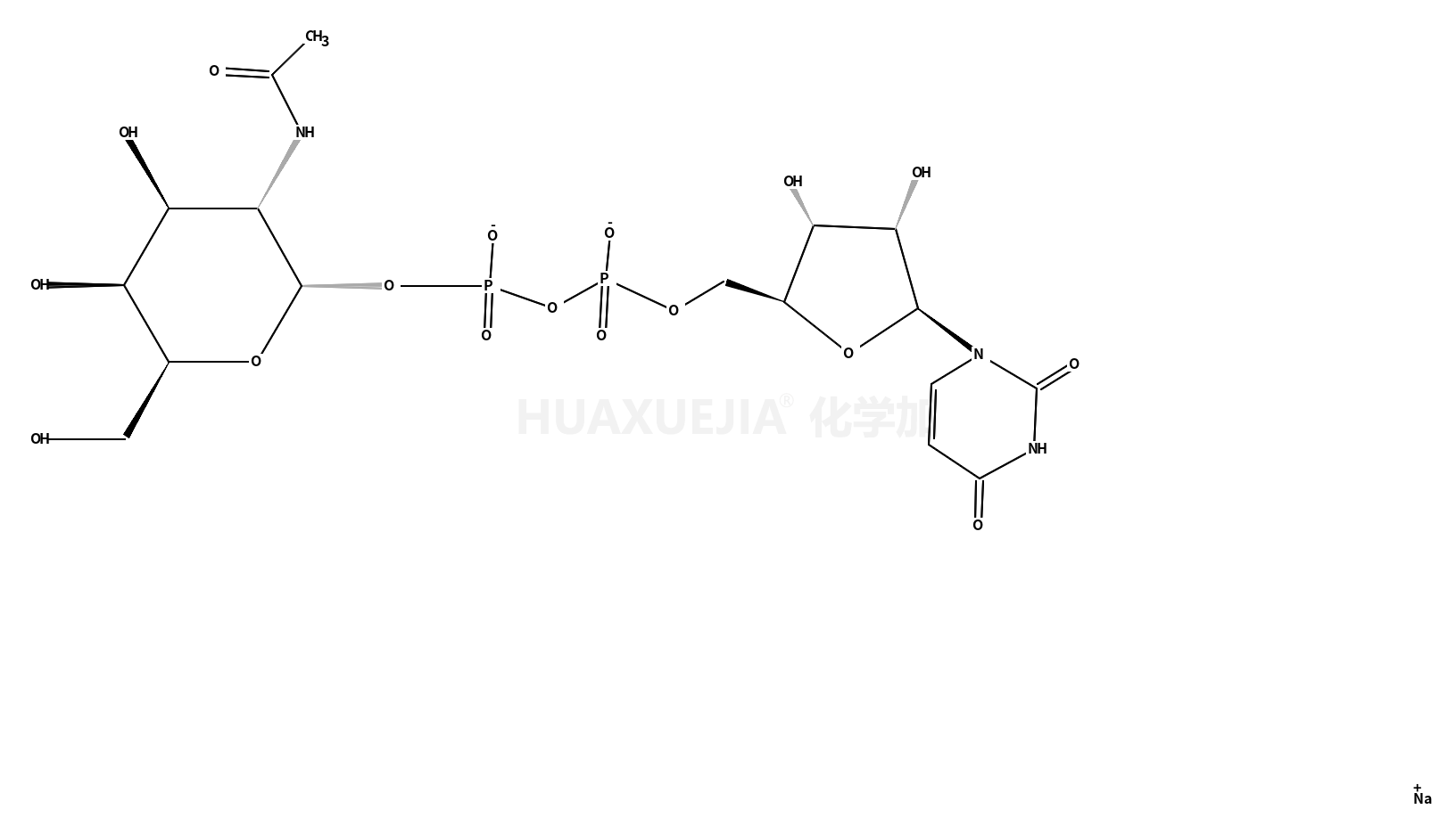 尿苷-5-二磷酸-N-乙酰基氨基半乳糖二钠盐