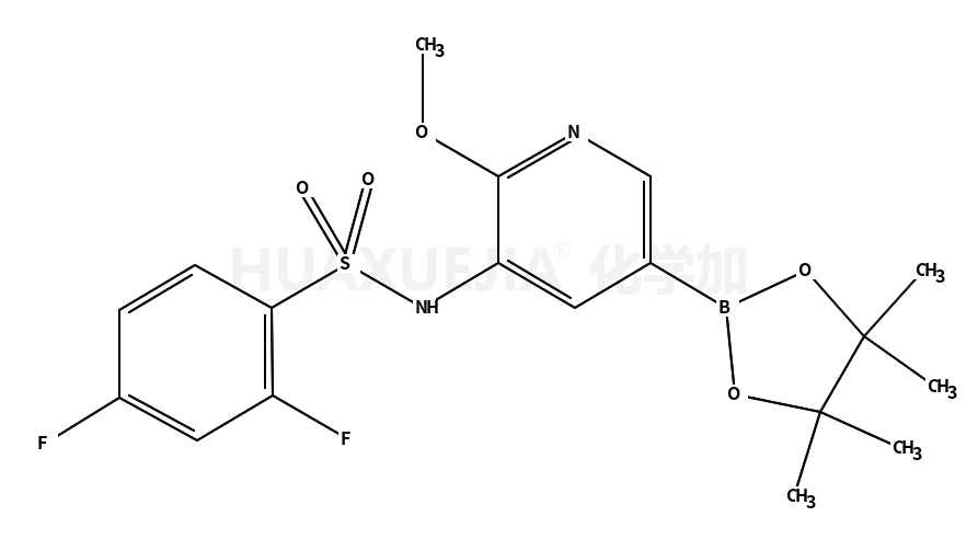 2,4-二氟-n-[2-甲氧基-5-(4,4,5,5-四甲基-1,3,2-二噁硼烷-2-基)-3-吡啶]-苯磺酰胺