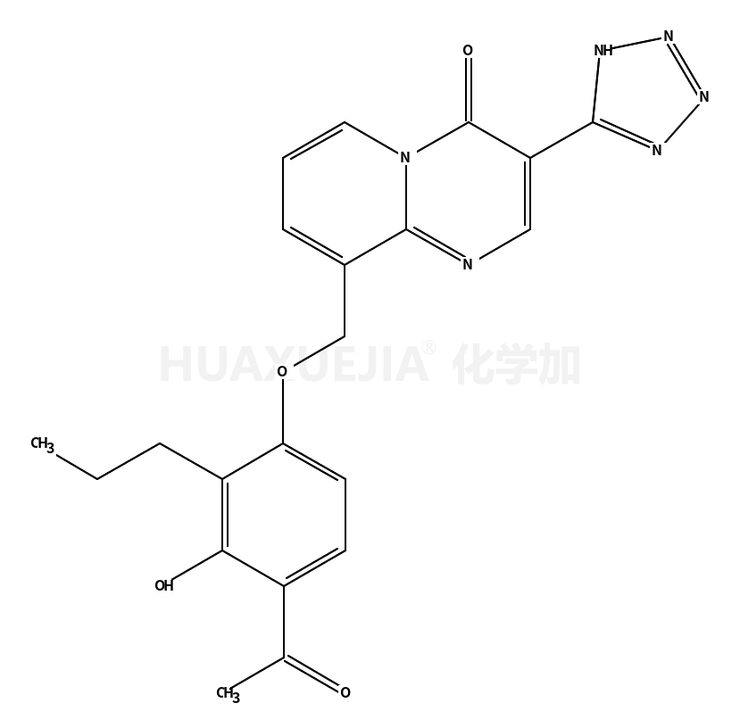 9-[(4-acetyl-3-hydroxy-2-propylphenoxy)methyl]-3-(2H-tetrazol-5-yl)pyrido[1,2-a]pyrimidin-4-one