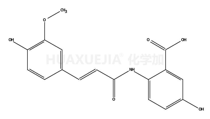 5-hydroxy-2-[[(E)-3-(4-hydroxy-3-methoxyphenyl)prop-2-enoyl]amino]benzoic acid