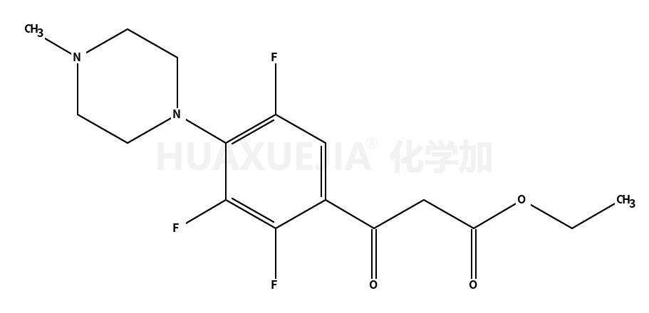 ethyl 2,3,5-trifluoro-4-(4-methyl-1-piperazinyl)-benzoyl acetate
