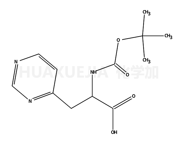 4-?Pyrimidinepropanoic acid, α-?[[(1,?1-?dimethylethoxy)?carbonyl]?amino]?- (9CI)