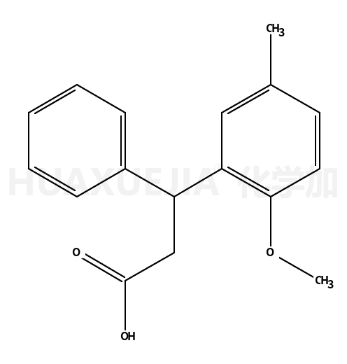 3-(2-甲氧基-5-甲基苯基)-3-苯基丙酸