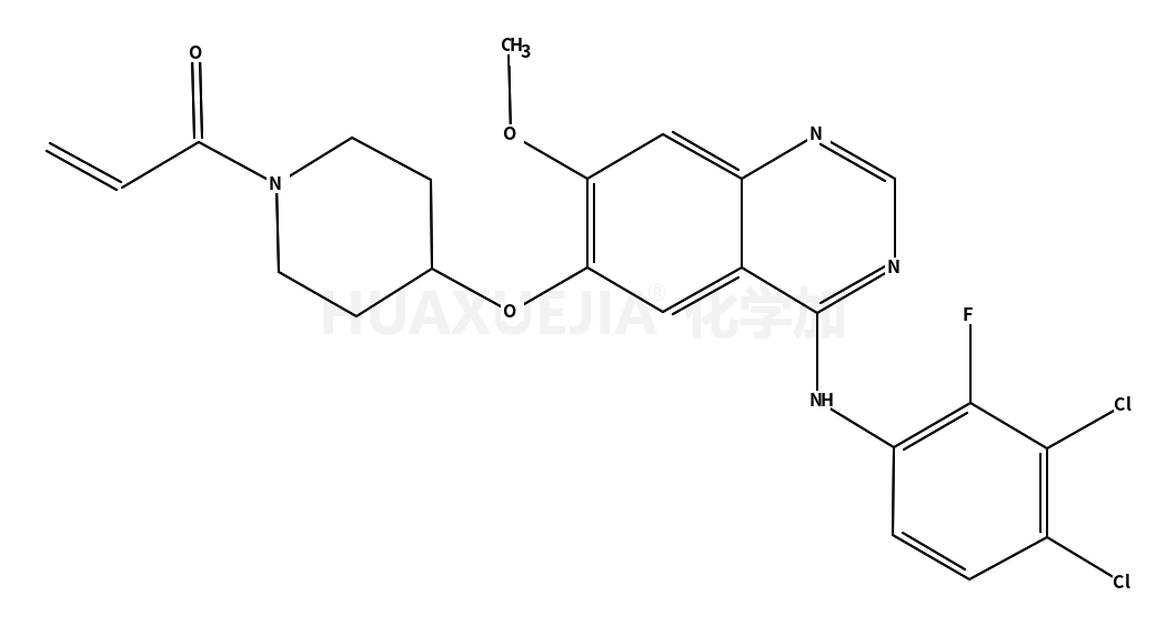 1-[4-[4-(3,4-dichloro-2-fluoroanilino)-7-methoxyquinazolin-6-yl]oxypiperidin-1-yl]prop-2-en-1-one