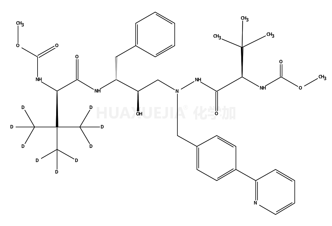 methyl N-[(2S)-1-[2-[(2S,3S)-2-hydroxy-4-phenyl-3-[[(2S)-4,4,4-trideuterio-2-(methoxycarbonylamino)-3,3-bis(trideuteriomethyl)butanoyl]amino]butyl]-2-[(4-pyridin-2-ylphenyl)methyl]hydrazinyl]-3,3-dimethyl-1-oxobutan-2-yl]carbamate