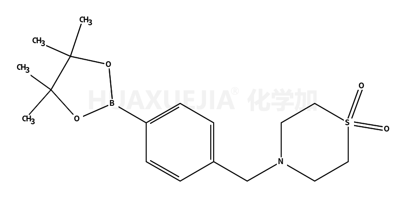 4-(4-(4,4,5,5-Tetramethyl-1,3,2-dioxaborolan-2-yl)benzyl)thiomorpholine 1,1-dioxide