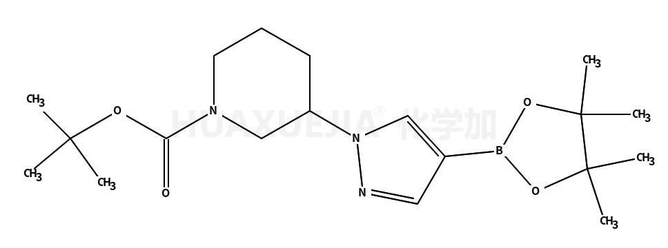 3-[4-(4,4,5,5-tetramethyl-[1,3,2]dioxaborolan-2-yl)-pyrazol-1-yl]-piperidine-1-carboxylic acid tert-butyl ester