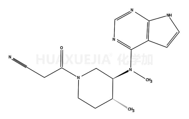 (3R,4S)-4-甲基-3-(甲基-7H-吡咯并[2,3-d]嘧啶-4-氨基)-beta-氧代-1-哌啶丙腈
