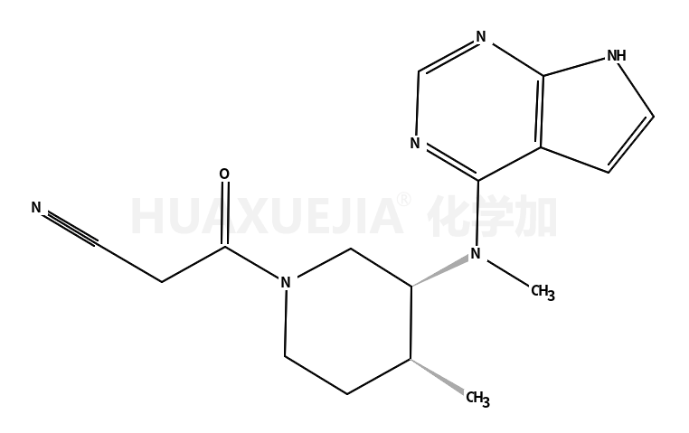 3-[(3S,4S)-4-methyl-3-[methyl(7H-pyrrolo[2,3-d]pyrimidin-4-yl)amino]piperidin-1-yl]-3-oxopropanenitrile
