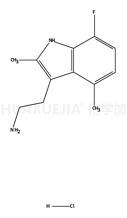 2-(7-fluoro-2,4-dimethyl-1H-indol-3-yl)ethanamine,hydrochloride