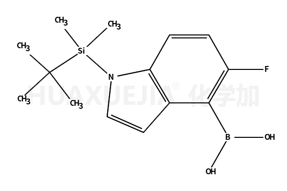 1-叔丁基二甲基硅基-5氟吲哚-4-硼酸