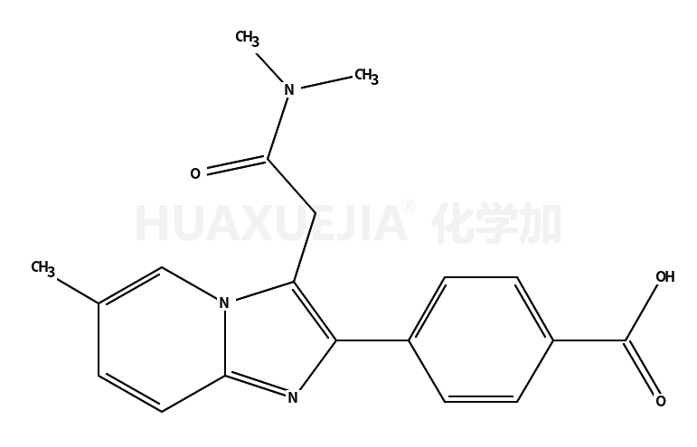 4-[3-[2-(dimethylamino)-2-oxoethyl]-6-methylimidazo[1,2-a]pyridin-2-yl]benzoic acid