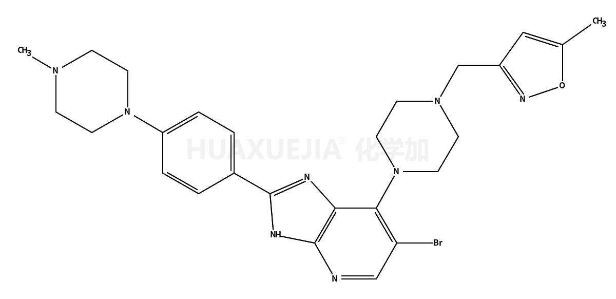 3-[[4-[6-溴-2-[4-(4-甲基哌嗪-1-基) 苯基]-3H-咪唑并[4,5-b]吡啶-7-基]哌嗪-1-基]甲基]-5-甲基异恶唑