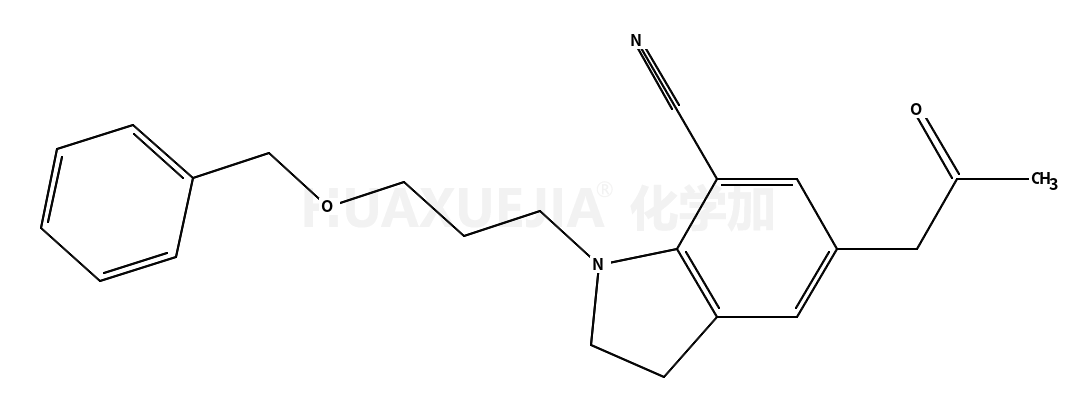 1-[3-(benzyloxy)propyl]-2,3-dihydro-5-(2-oxopropyl)-1H-indole-7-carbonitrile